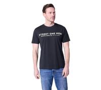 Street One Men Maglietta con Logo Stampato Dark Ink Blue 3XL