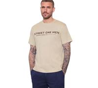 Street One Men Maglietta con Logo Stampato Raw Beige XL