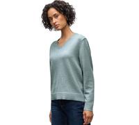 Street One Morbido Maglione con Scollo a V Nile Blue Mel. 38