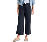 Street One Pantaloni Dritti in Effetto Lavato, Blu Navy 34