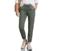 Street One Pantaloni Leggeri Slim Leg Bound Green 44