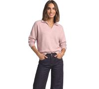 Street One Polo da donna a maniche lunghe, effetto melange | Blush mélange vintage. 40 cm