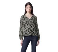 Street One Studio 3412301 Camicetta con Scollo a V con Bottoni, Nero, 50 Donna
