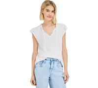 Street One Studio Dropped Shoulder - Maglietta con Scollo a Spaccato, Colore Bianco 38