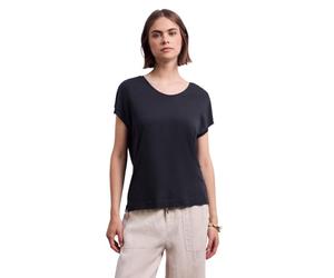 Street One Studio F322065 Maglietta in Jersey con Scollo a, Dark Void Blue, 44 Donna
