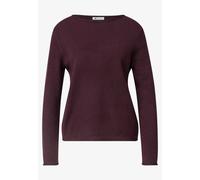Street One Sweater Rolled Edge Bordeaux - Taglia 42 Abbigliamento Donna