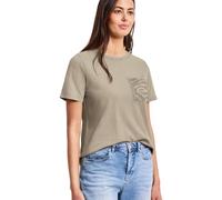 Street One T-Shirt con Pietre preziose Timeless Beige 40