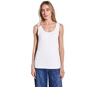 Street One Top Basic da Donna in Tinta Unita, Bianco, 40