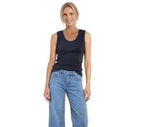 Street One Top con Scollo a V e Bottone Darkest Blue 40