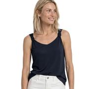 Street One Top con Scollo a V e Dettaglio Nodo Blu Profondo 38