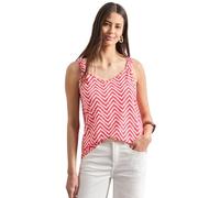 Street One Top con Scollo a V e Dettaglio Nodo Salsa Rosso 42
