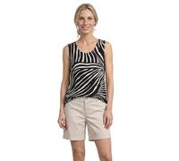 Street One Top con Scollo a V e Orlo Elastico Nero 36