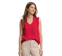 Street One Top con Scollo a V e Volant Salsa Rosso 40