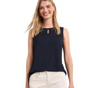 Street One Top con Scollo Rotondo e Dettaglio Cut-out Blu Profondo 46