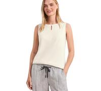 Street One Top con Scollo Rotondo e Dettaglio Cut-out off White 36