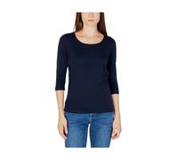 Street One - Top con scollo rotondo e maniche a 3/4 - - Tops - Donna - Blu - S