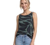 Street One Top Stampato con Dettagli sulle Spalle Deep Bound Green 36