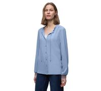 Street One Tunica da Donna con Dettagli Carta da Parati, Blu Satinato, 42