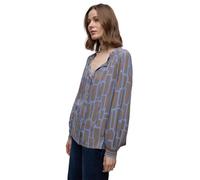 Street One Tunica da Donna con Nastro, Blu Satinato, 42