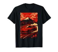 Street Racing JDM Auto Drift Giappone Mountain Cherry Blossom Maglietta