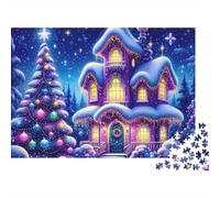 Street Side Cottage Puzzle 1000 Pezzi Xmas Fairy House in Cartone Spessore Per Bambini 12+ Decorare Casa Regalo Facile Da Assemblare Offerta Speciale Non Deformabile 38x26cm/1000pcs