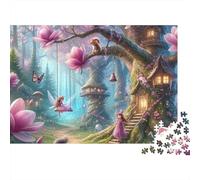 Street Side Cottage Puzzle Da 1000 Pezzi Fairy Tree House in Cartone Spessore Per Appassionati Tempo Libero Decorare Casa Interlocking Set Completo 38x26cm/1000pcs