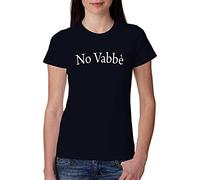 street style No VABBE Solo Parole 3404 Lady Donna 100% Cotone Pettinato (Blu Navy, S IT Donna 42 EU, s)