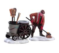 Street Sweeper set of 2 Lemax Cod 52093