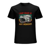 Street T-Shirt Vintage Retro I May Snap At Any Moment Cool Camera Photography CameramenShort Sleeve Top Black L