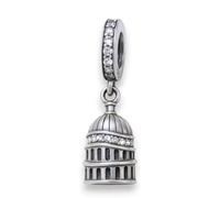 Streetculture St Pauls Catedral Cattedrale edificio a cupola della chiesa madre, diocesi religione, chiesa - Bracciale con ciondolo in argento Sterling 925