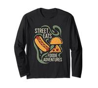 StreetFood Lover Hot Dog Pizza Nachos Street Eats Maglia a Manica