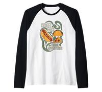 StreetFood Lover Hot Dog Pizza Nachos Street Eats Maglia con Maniche Raglan