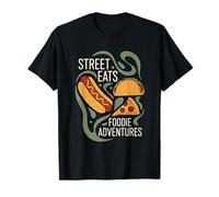 StreetFood Lover Hot Dog Pizza Nachos Street Eats Maglietta