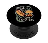 StreetFood Lover Hot Dog Pizza Nachos Street Eats PopSockets PopGrip Adesivo