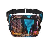 Streets of New York City - Marsupio unisex alla moda, elegante marsupio per allenamenti, corsa, viaggi ed escursioni, Nero , Taglia unica