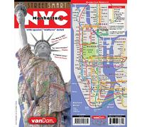 StreetSmart NYC Midtown Manhattan Map by VanDam -- Laminated pocket sized city street Map with all attractions, museums, Broadway theaters, hotels and subway map, 2017 Edition. Map