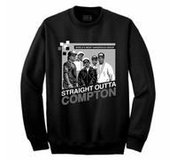 Streetwear on Demand COMPTON 8 BIT NERO Maglione Equipaggio SMALL-3XLARGE