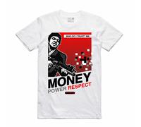 Streetwear on Demand POTERE DEL DENARO SCARFACE BIANCO Maglietta SMALL-3XLARGE