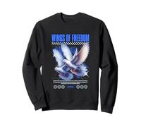 Streetwear - Wings of Freedom - Audace estetica urbana Felpa