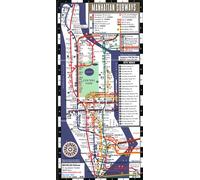 Streetwise Manhattan Bus Subway Map - Subway & Bus Map of Manhattan, New York