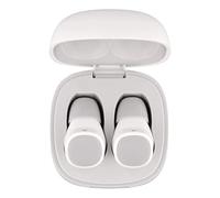 STREETZ Cuffie stereo Bluetooth, senza fili, con profilo sonoro premium, particolarmente piccole e leggere, classe di protezione IPX6, presa comoda, Bluetooth 5.0 (bianco) BD002 Slim