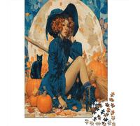 Strega africana Jigsaw Puzzle 38x26cm/1000pcs Adulti Autumn Leaves SGattotered on The Ground Puzzle Gioco EduGattoivo Decorazioni Per La Casa