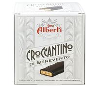 Strega Alberti Croccantino di Benevento, Croccante alle Nocciole Ricoperto di Cioccolato Fondente 200g