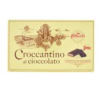 Strega Alberti Croccantino GUSTO STREGA Barretta di Croccante alle Nocciole Ricoperta di Cioccolato Fondente 300g