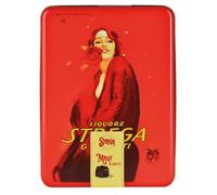 Strega Alberti Latta Elegante Magie Assortite con Praline al Latte e Fondente Ripiene di Crema al Liquore e Rhum 300g