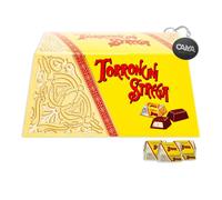 Strega Alberti Torroncini Ricoperti di Cioccolato Fondente al 74% Scatola da 27 pezzi 250g con Portachiavi CAIYA®