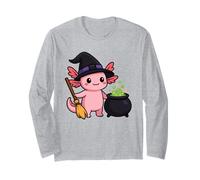 Strega Axolotl Halloween Carino Kawaii Animal Design Maglia a Manica