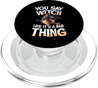Strega come la sua una brutta cosa scopa di Halloween PopSockets PopGrip per MagSafe