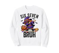 Strega Dabbing Sei Sette Bruh 6 7 Halloween 67 Bruh Felpa