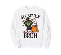 Strega Dabbing Sei Sette Bruh 6 7 Halloween 67 Bruh Felpa